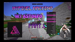 Hacking on hypixel with Astolfo Client! part 1