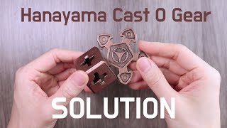 How to solve the award winning Hanayama Cast O'Gear puzzle in 1 minute