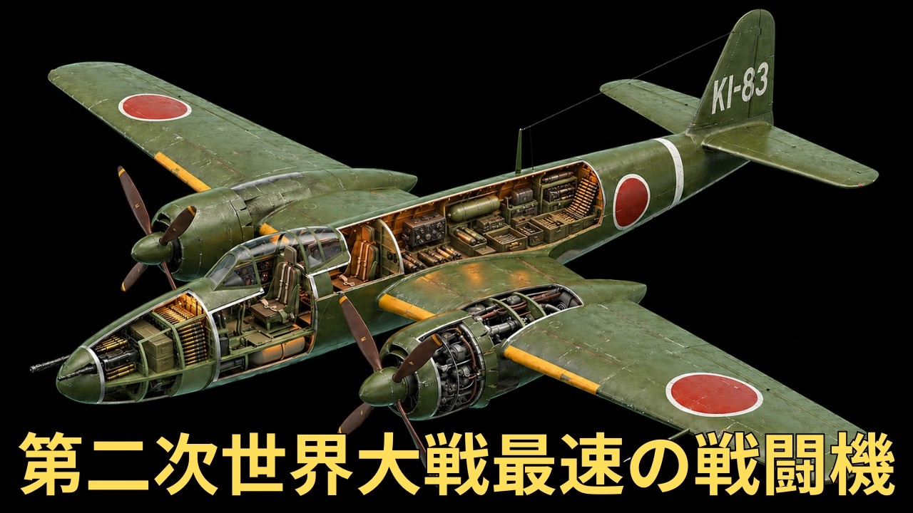 【完全解説】キ83の内部構造 — 戦後米軍がP-51を超えると認めた幻の戦闘機が秘めた「幻の最速翼」の全て - YouTube