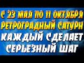 Ретроградный Сатурн с 23 мая по 11 октября: время наводить порядок в судьбе