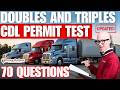 CDL Doubles and Triples Practice Test Questions & Answers! 2026