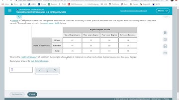 Calculating relative frequencies in a contingency table