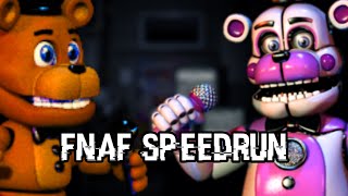 HOW FAST CAN I BEAT FNAF WORLD AND SISTER LOCATION | Prep For 24 Hour FNAFATHON