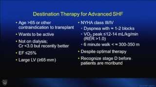 Circulatory Failure Tutorial: When to Consider LVAD Therapy, When to Consider Transplant