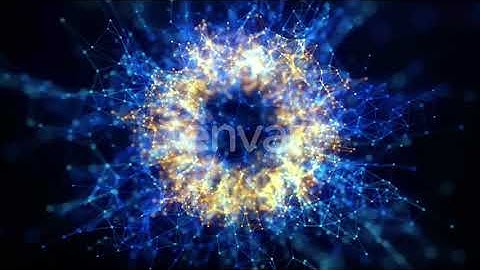 4K Motion Plexus Circular Background | Motion Graphics - Envato elements