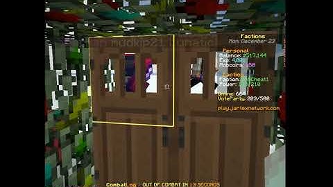 mudkip21 Bug Abusing hitting through doors (Factions) Jartex
