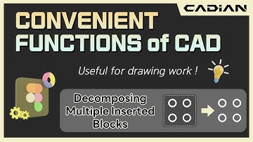 CAD(AutoCAD) Tips & Tricks - Decomposing Multiple Inserted Blocks _ CADian