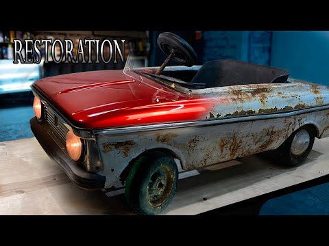 Восстановление старого советского педального автомобиля | Old Soviet pedal car full Restoration