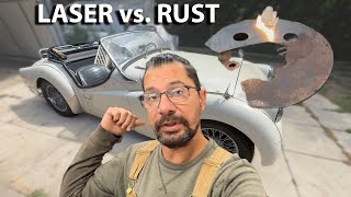 1960 TR3A - Part 4 - Laser Rust Removal