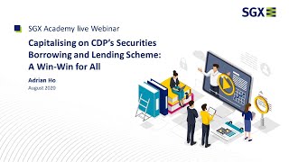 Securities Borrowing & Lending (Part 2/3) – Benefits as a lender and borrower