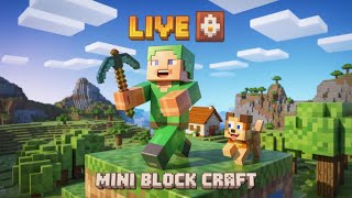 🔥 Mini Block Craft LIVE – Building Epic Houses & Exploring! | Live Gameplay Hindi screenshot 3