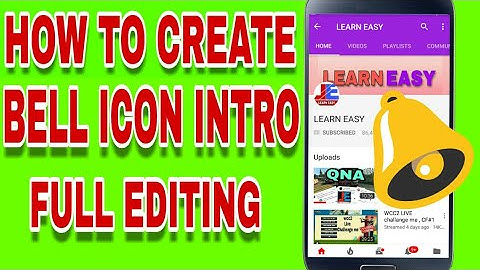 How to create subscribe and bell icon intro for youtube videos !!  ( Hindi)