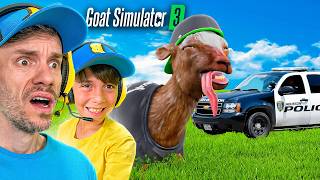 MARCOS ROUBOU CARRO DA POLICIA NO GOAT SIMULATOR 3 - Brancoala Games