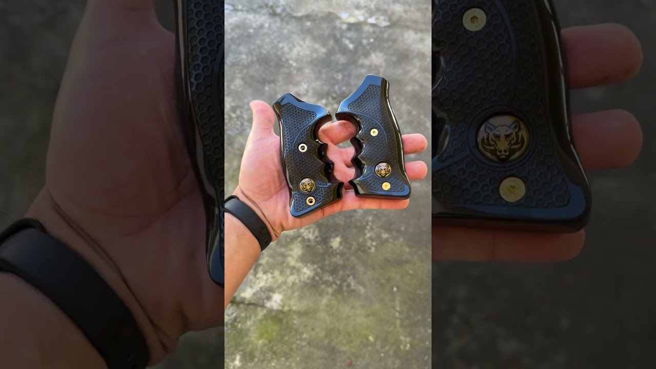 Empunhadura pérola negra IPSC para taurus rt608 rt838