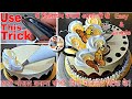 Use This Hack,Fancy cake decoration idea make standing nozzle flowers without chocolate sticks,🦋cake