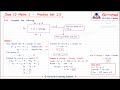 Class 10 Maths 1 | Practice Set 1.5 | Gurumai Coaching Classes