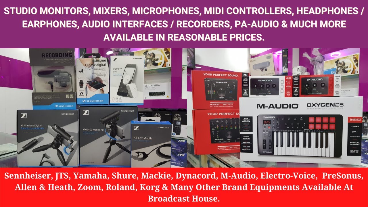 Branded Studio Equipment's, Audio Interfaces & Recorders, Microphones Best Prices In Pakistan