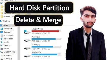 How to Delete Hard Disk Partition | Merge Partition | Increase Partition Size | extend size c drive
