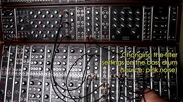 Drums on 5U modular synth