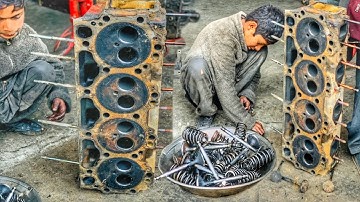 Restoration Of Old 8 Cylinder Head | Dead Cylinder Head Repair |