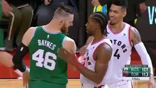 Kyrie Irving Shares A Moment With Kawhi Leonard:“Be Yourself ！”