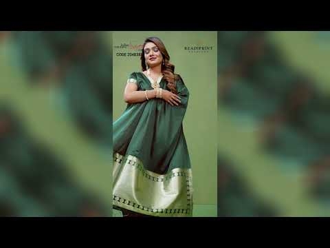 Satin Silk Party Wear Saree in Green with Weaving Work - 2048388