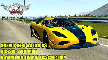 Bussid _ koenigsegg Agera rs car mod for bus simulator Indonesia _bussid bus mod