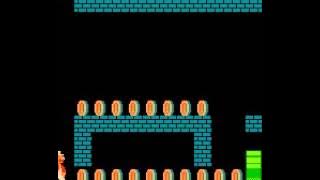 Super Mario Bros 1 nes long run no warps many secrets
