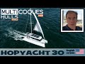 Hopyacht 30 electric catamaran  boat review teaser  multihulls world