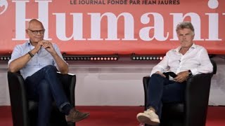 Fête de l'Humanité : Fabien Roussel et Edouard Philippe, le «goût du débat respectueux»