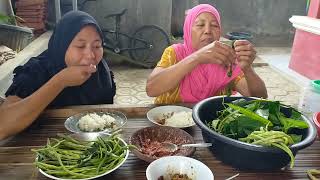 Mukbang Paling Enak Bagi Mamah Ziyad Ya Sama Lalaban Daun Kacang Coel Sambel Terasi