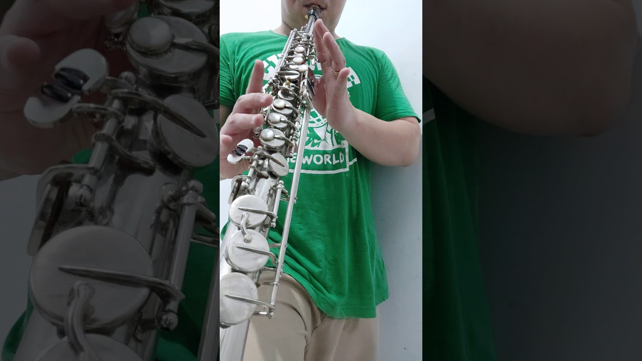 Saxophone soprano Weril Brasil test demo YouTube