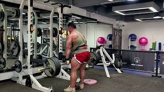 中年健美背部训练展示 Chinese Beefy Muscle