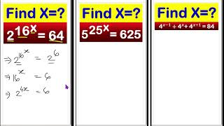 Exponential Equations Practice Math Problems Compilation