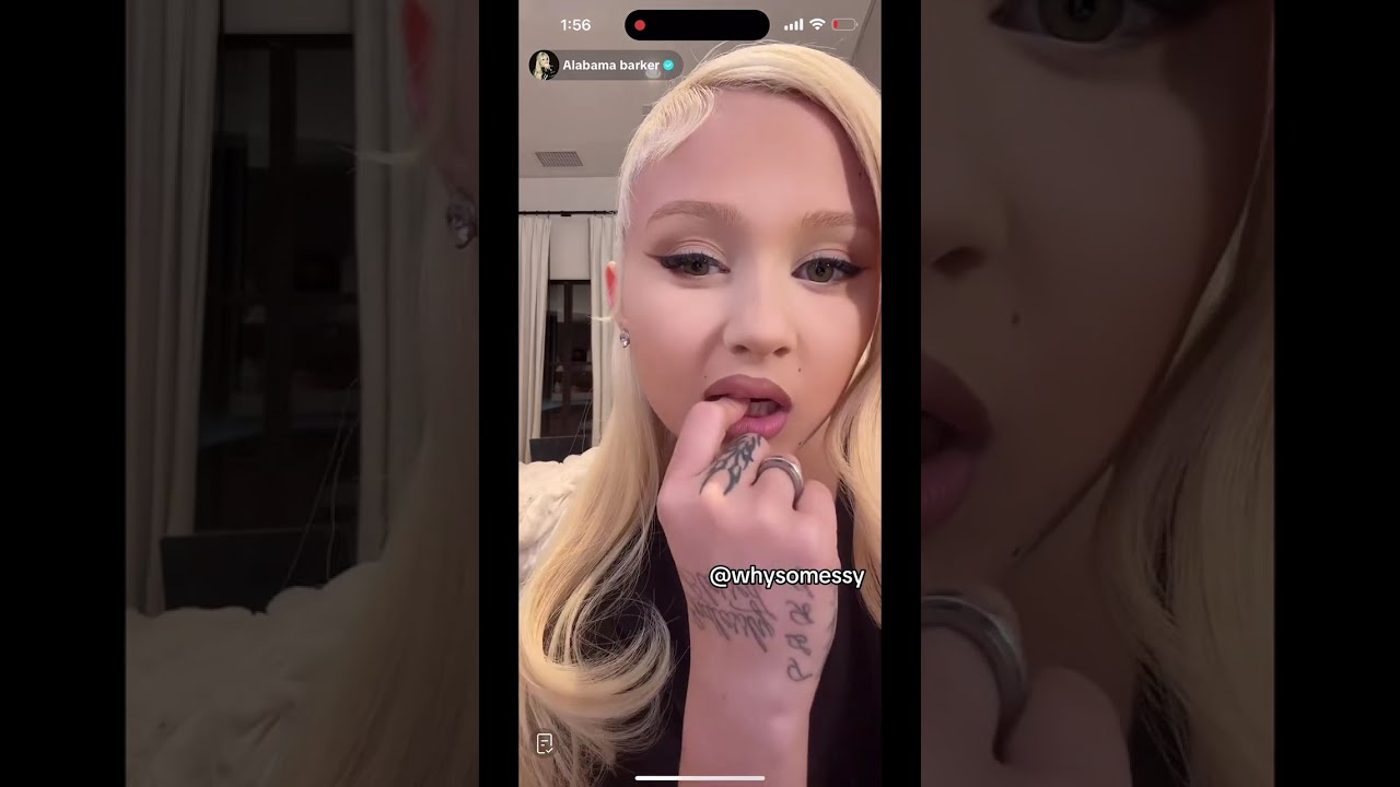 Alabama barker does her makeup on live and talks about being bullied! 