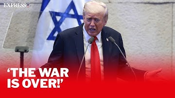 IN FULL | Donald Trump addresses The Knesset in Israel as Hamas hostage exchange begins