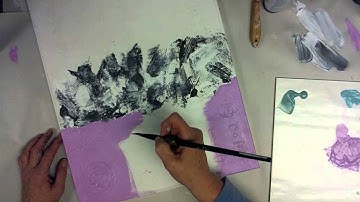 Mixed Media Commissioned Canvas -- Part I - Patti Tolley Parrish - Inky Obsessions