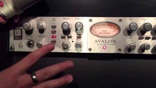 Basic Avalon 737 Setup for Vocal Input Compression