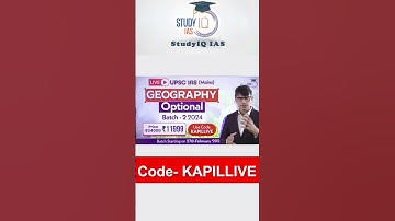 Wait is over for Geography optional batch students #UPSC #IAS #CSE #IPS