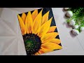 Sunflower Drawing by Acrylic Colour |Acrylic Colour Sunflower Drawing | Sunflower Kaise Banate Hain