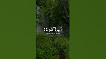 قال رب اشرح لي صدري ويسر لي أمري/#قران_كريم#القارئ_ادريس_ابكر #quran#راحة_نفسية 🎧❤😴