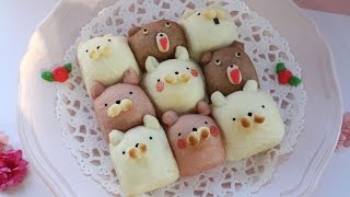Pull-Apart Bread kawaii Usamaru Bread うさまるちぎりパン