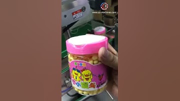 Automatic snack food bottle plastic jar can labeling machine  positioning labeler applicator