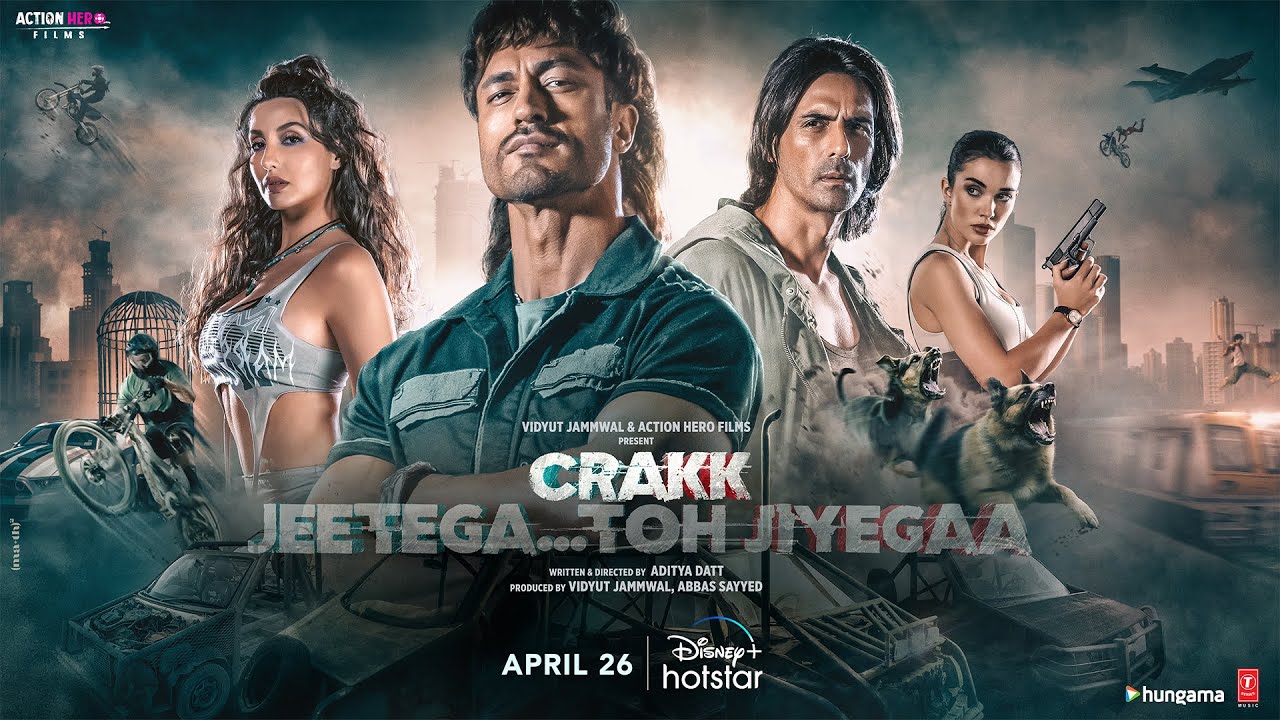 Crakk  Jeetegaa Toh Jiyegaa  Vidyut Jammwal  Arjun Rampal  26th April  DisneyPlus Hotstar