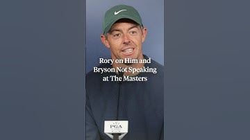 Rory explained why he did not speak with Bryson during the final round of the Masters.