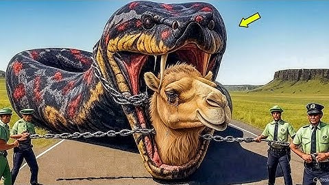 Brave Heroes Save Giant Monster Paython Traps Innocent Camel — Police Launch Impossible Rescue! 🐍🐪🚨