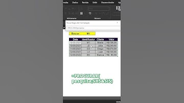 COMO CRIAR UM CAMPO DE PESQUISA NO EXCEL #shorts