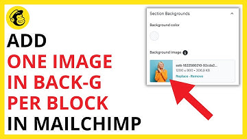 How to Add One Image in Background for Every Block in Mailchimp [QUICK GUIDE]