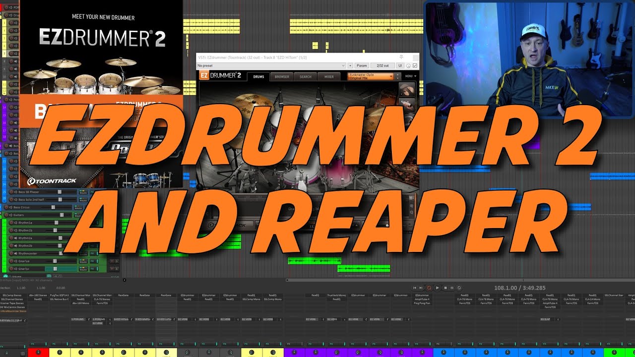 Mixing Stuff EZDrummer 2 and REAPER Tips and Tricks YouTube
