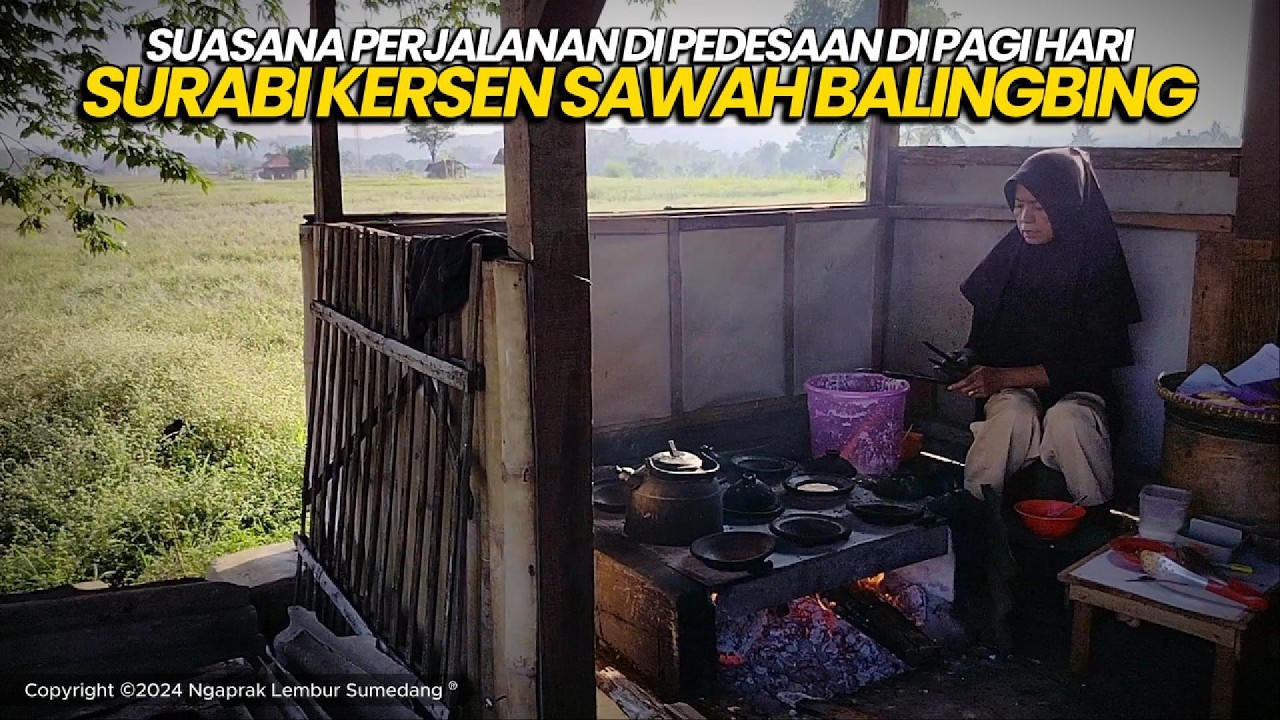 Warung Sorabi Tengah Sawah yang Ramai Di Kunjungi Banyak Orang, Suasana Panorama Alamnya Syahdu